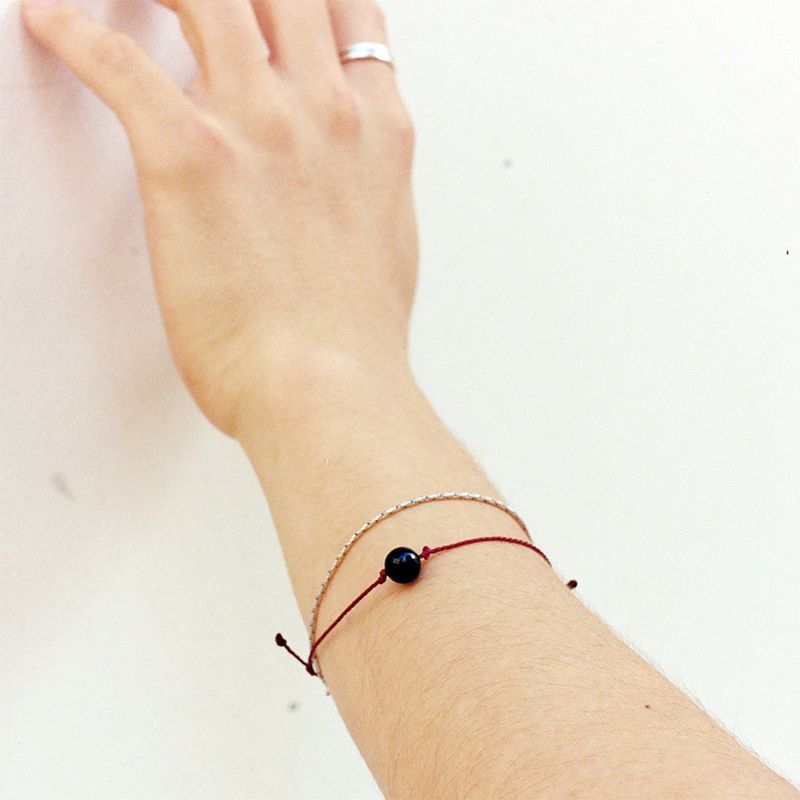 OURPIERRE（アワーピエール）の「BLACK BALL ROPE BRACELET（Accessories）」