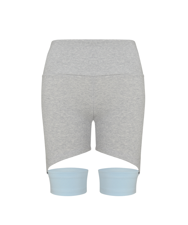 Innermuseum(インナーミュージアム)の「Two-Tone Layered Biker Shorts (MALANGE BLUE)(Pants)」