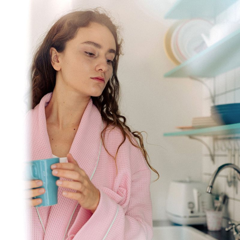 Waffle robe (3color)