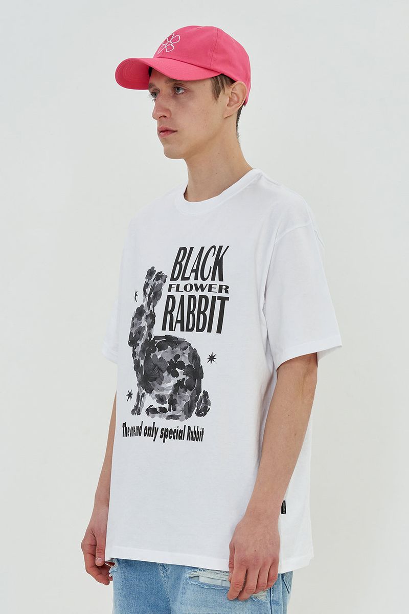 BLACK RABBIT T SHIRT