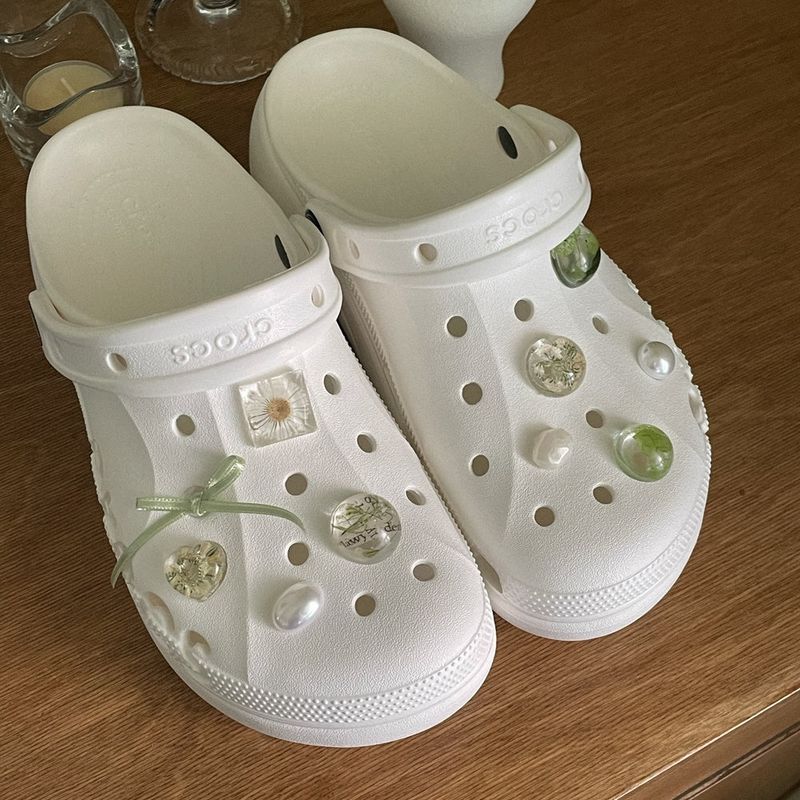 [made]vintage floural ver resin shoes charm set 