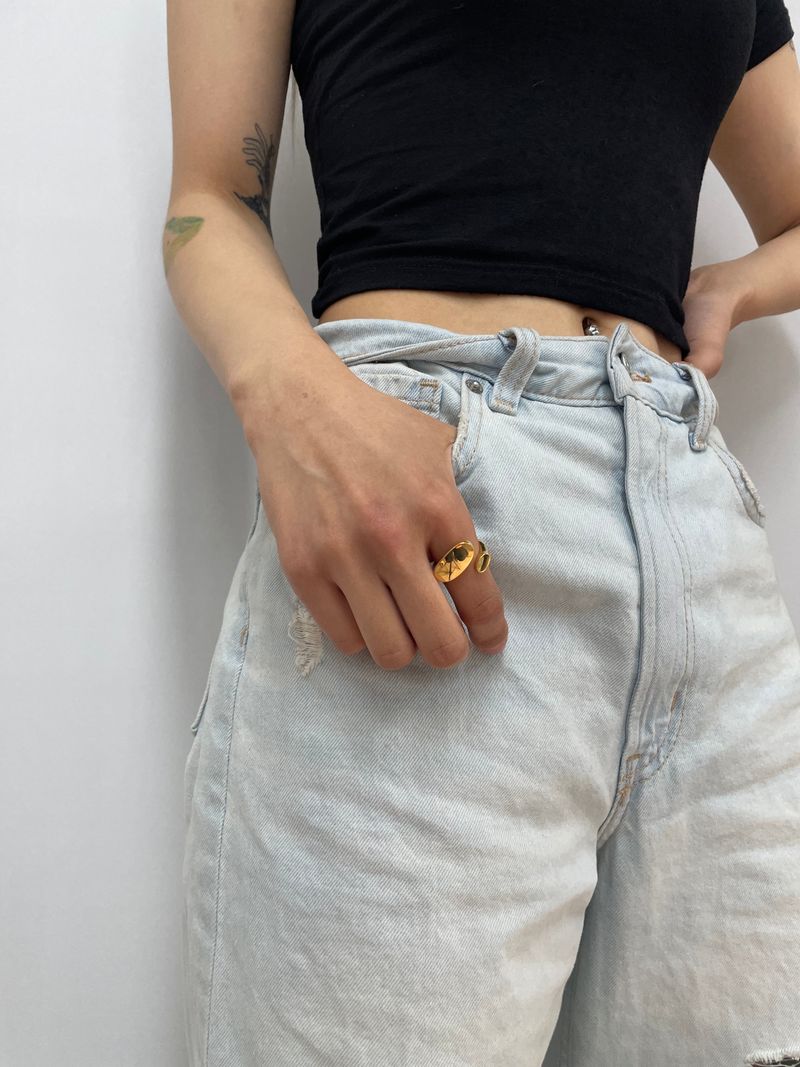 no.44 ring gold (#13 freesize)