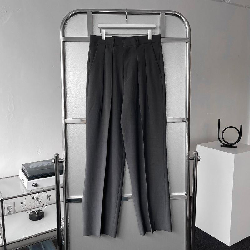 RG reverse two-tuck volume slacks (4 colors)