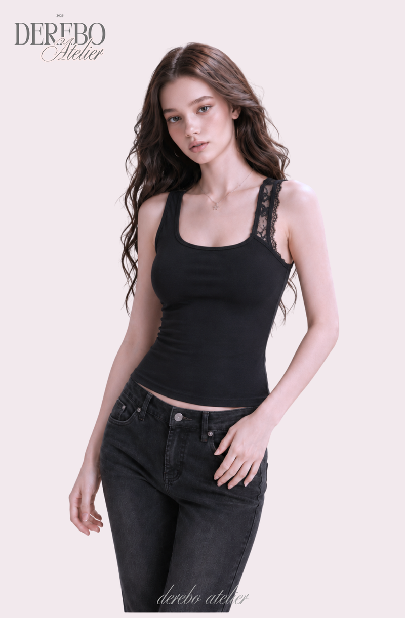 Back-Point Racer Asymmetrical Sleeveless Top