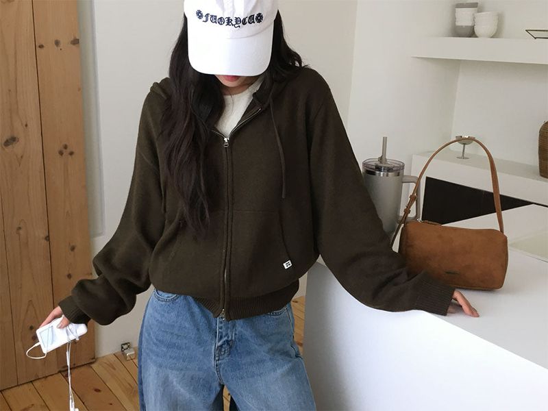 [ORIGINAL] Breeze Knit Hood Zip-Up
