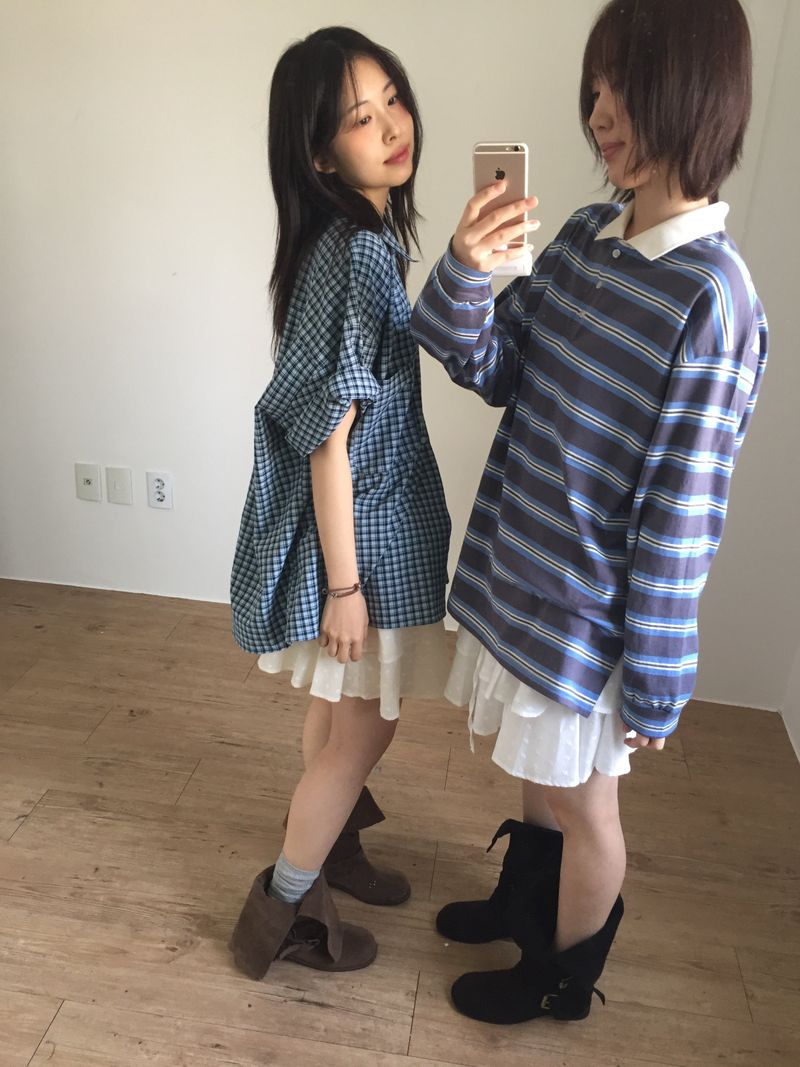 DUGGY(ダギー)の「Overfit Nerd Check Shirt (2color)(Tops)」