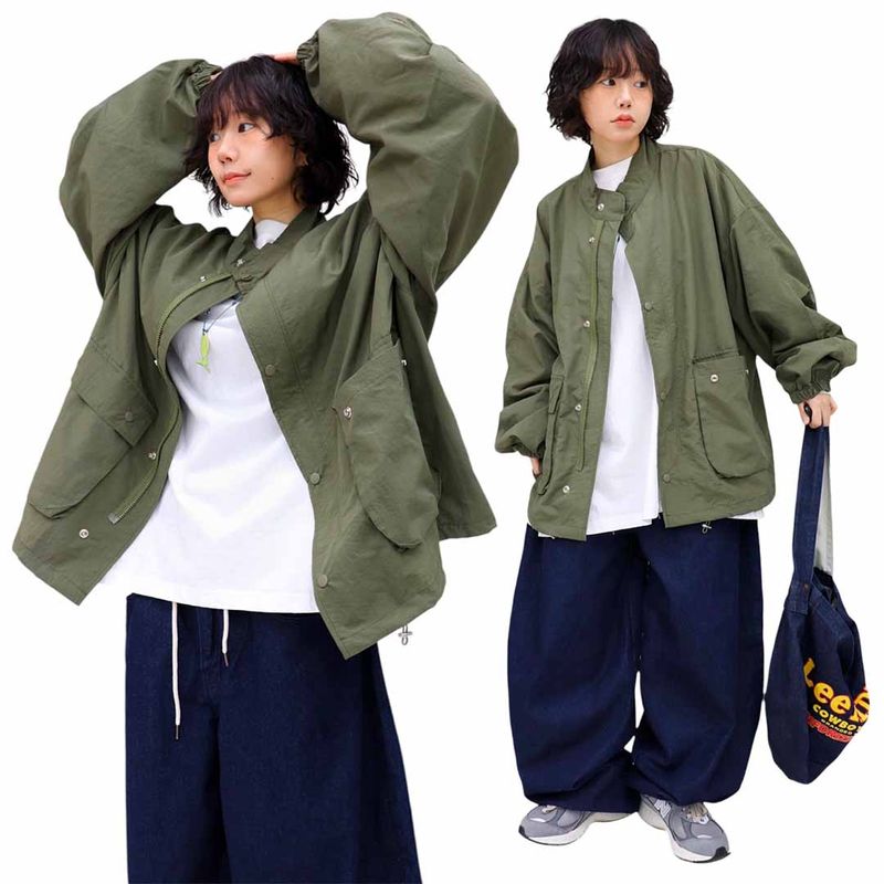Oversized Lightweight Nylon Jacket
