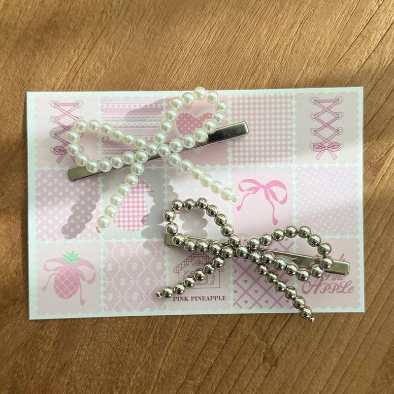 ROMANTIC PEARL RIBBON HAIRPIN