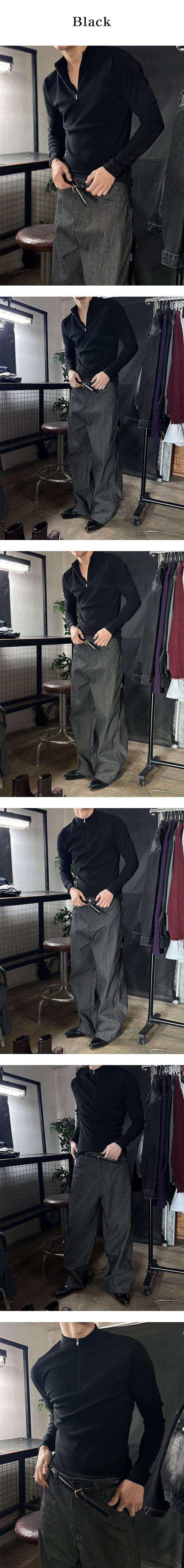 [S/S] Raglan golgi muscle half zip up(2color)
