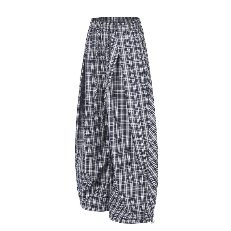 Marnie Layered Check Wide Pants