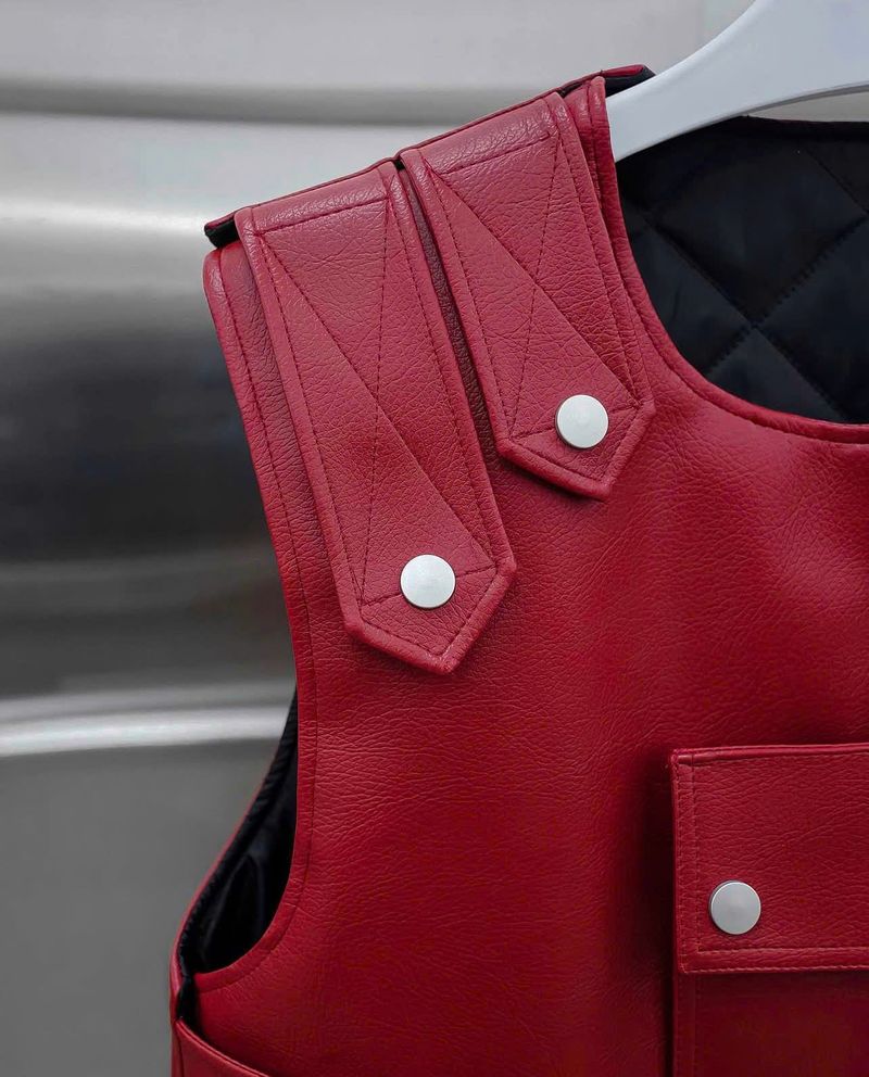 LEATHER BULLETPROOF GILE (Red)