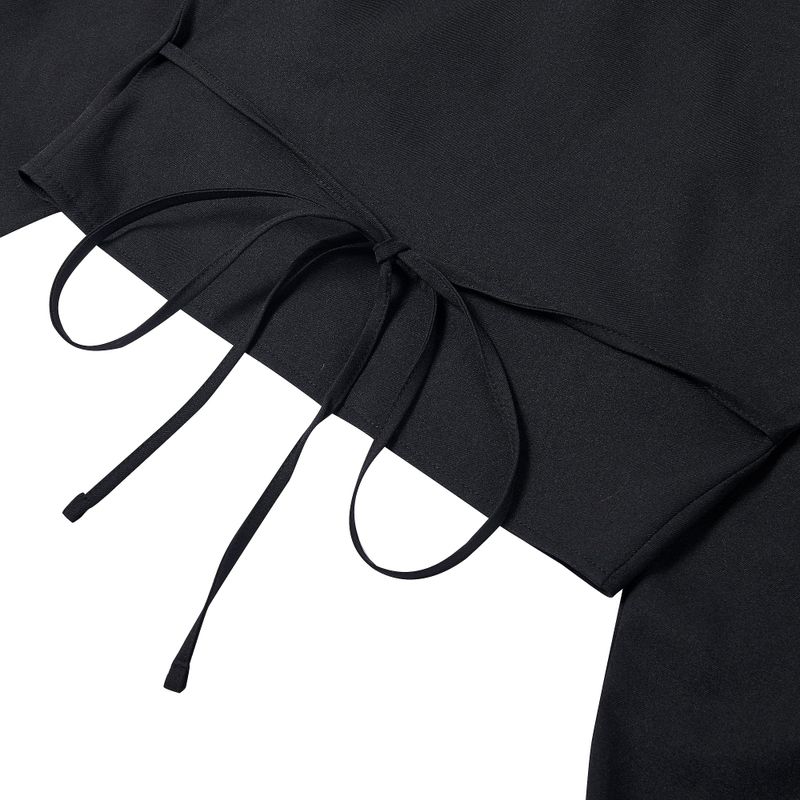 Leona shirring shirts BLACK