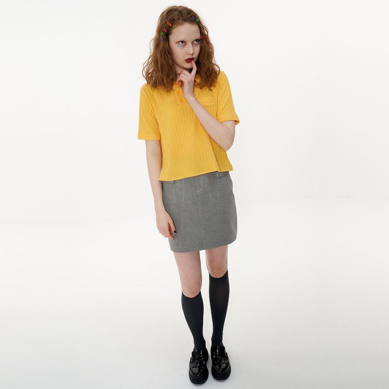 Knit Shirt [Yellow]