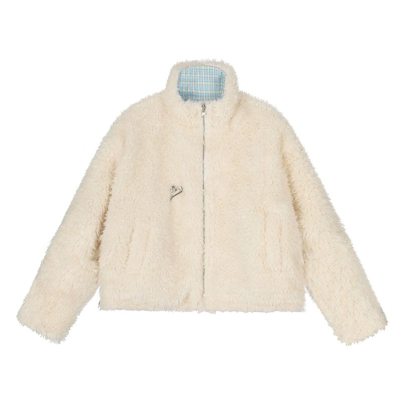 Heart Check Reversible Puffer Jumper