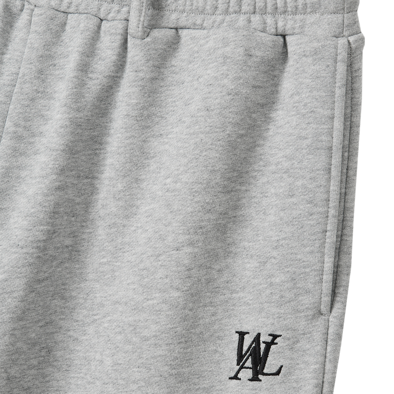 Essential 2-way String Banding Wide Sweat Pants - MELANGE GREY