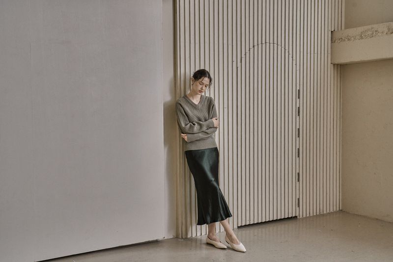 SEYMOUR SKIRT_KHAKI