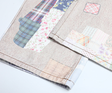 Yena Patchwork Wide Denim