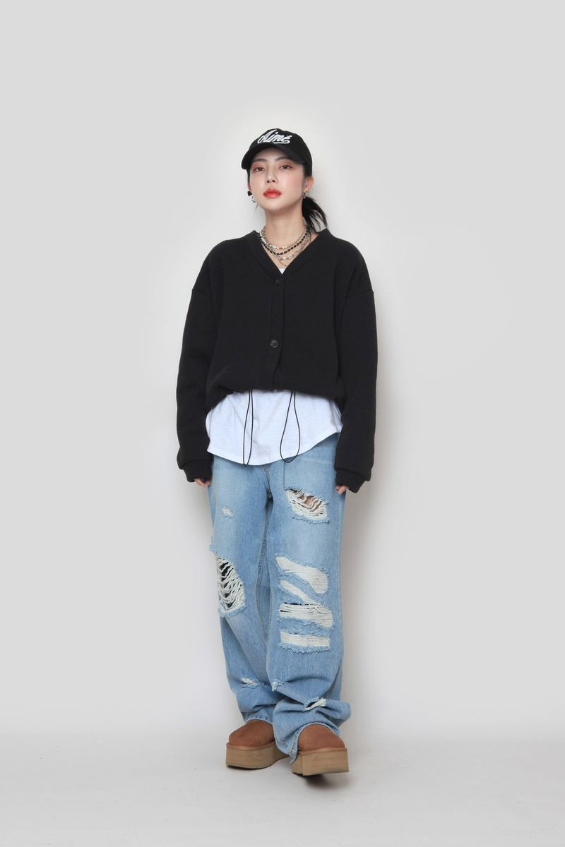 vintage wide denim pants