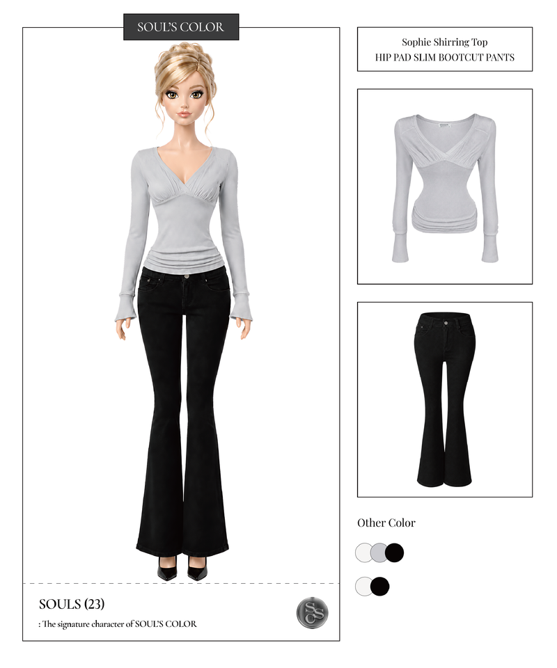 [MADE] Sophie Shirring Top (3color)