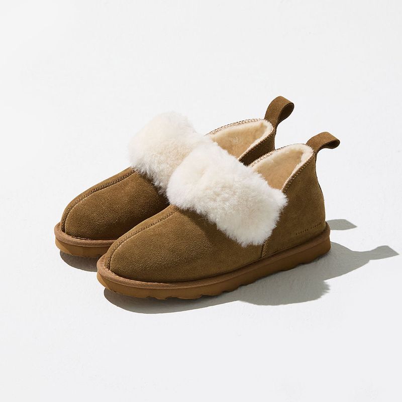 Toasty Fur Shoes - Chestnut