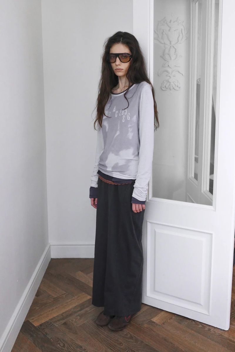 26SS★ ローカットブラーディグラフィック長袖Tシャツ