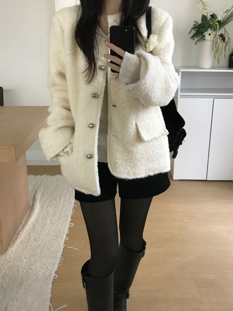 Wish Bookle Tweed Jacket (2 colors)