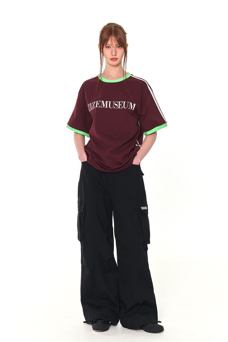 COLORS LINE LINGER LINE T-SHIRTS (BURGUNDY)