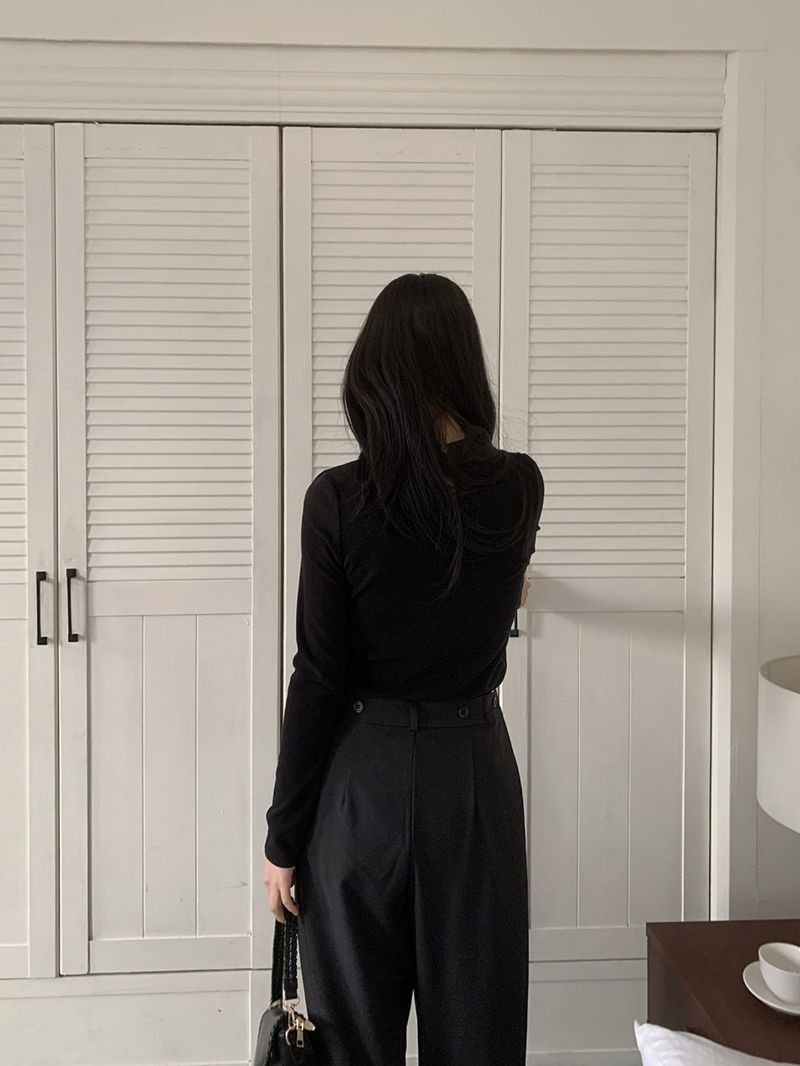 Tilly Tie Scarf Long Sleeve Top
