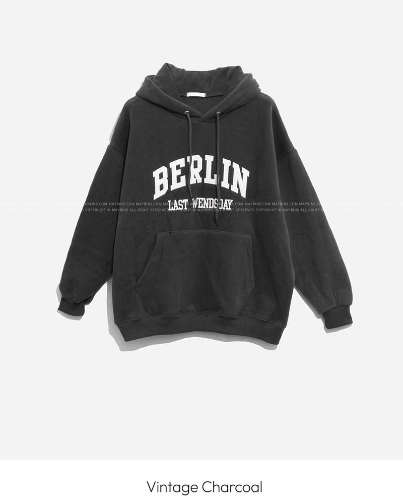 Overfit fleece hoodie
