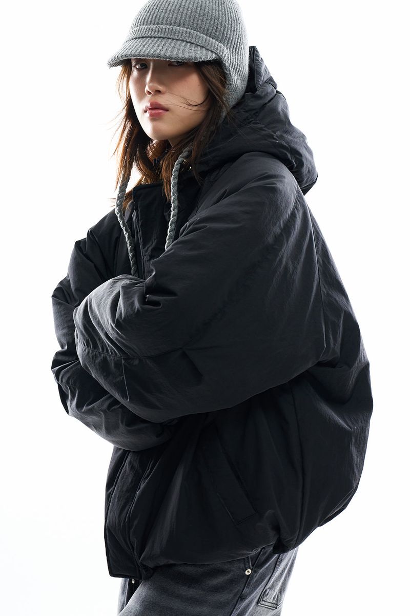 Raucohouse（ラウコハウス）の「Easy cap hood nylon padded jumper（Jackets/Outerwear）」
