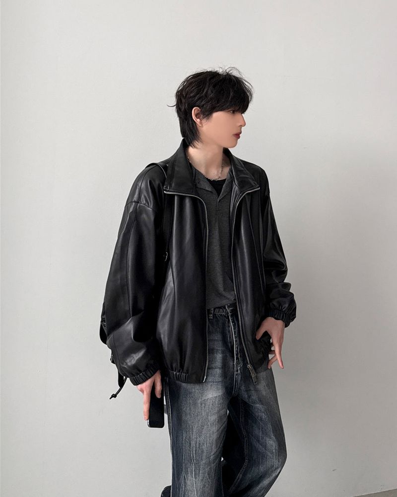 Cynical Crop Leather Jacket