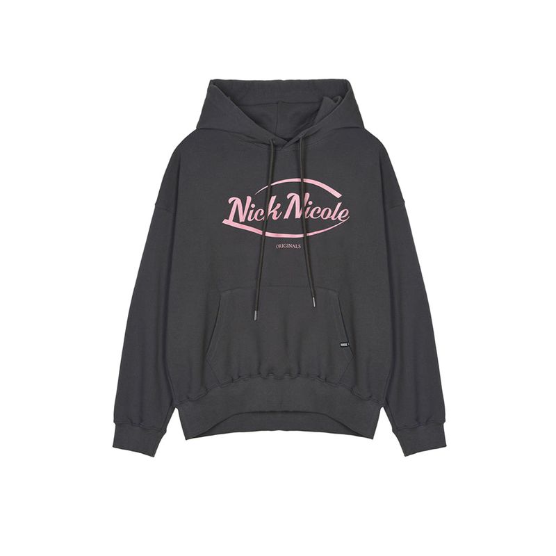 NICK&NICOLE(ニック&ニコール)の「NICOLE ORIGINALS HOODY_CHARCOAL PINK(Tops)」