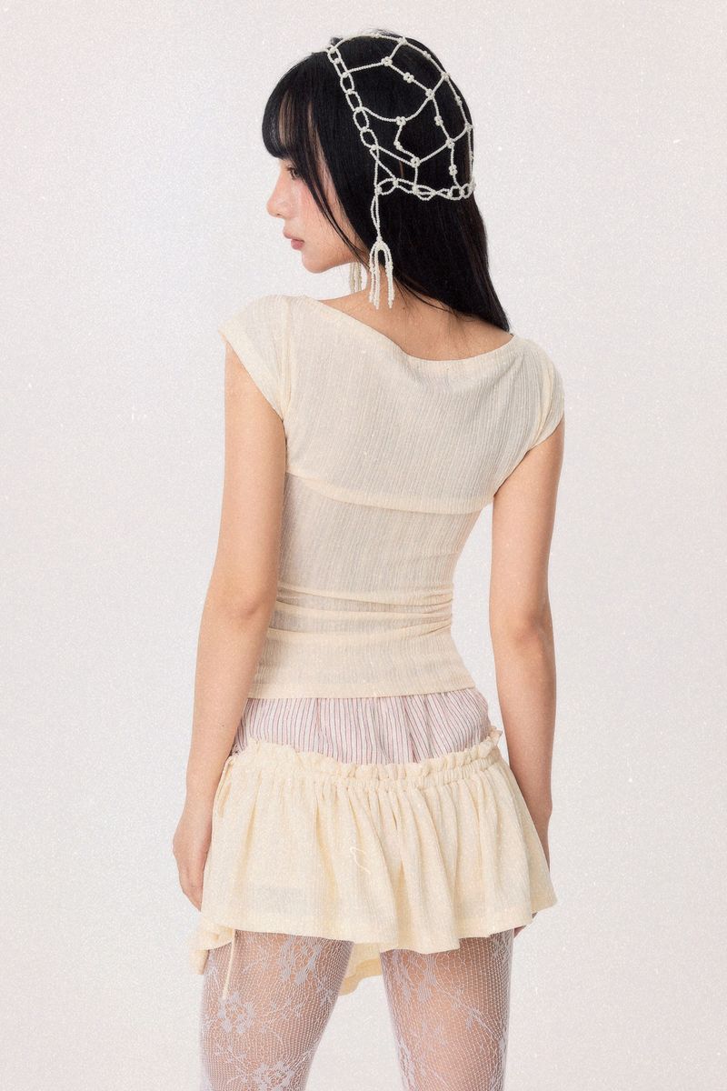 Dear Days Detachable Skorts (Cream)