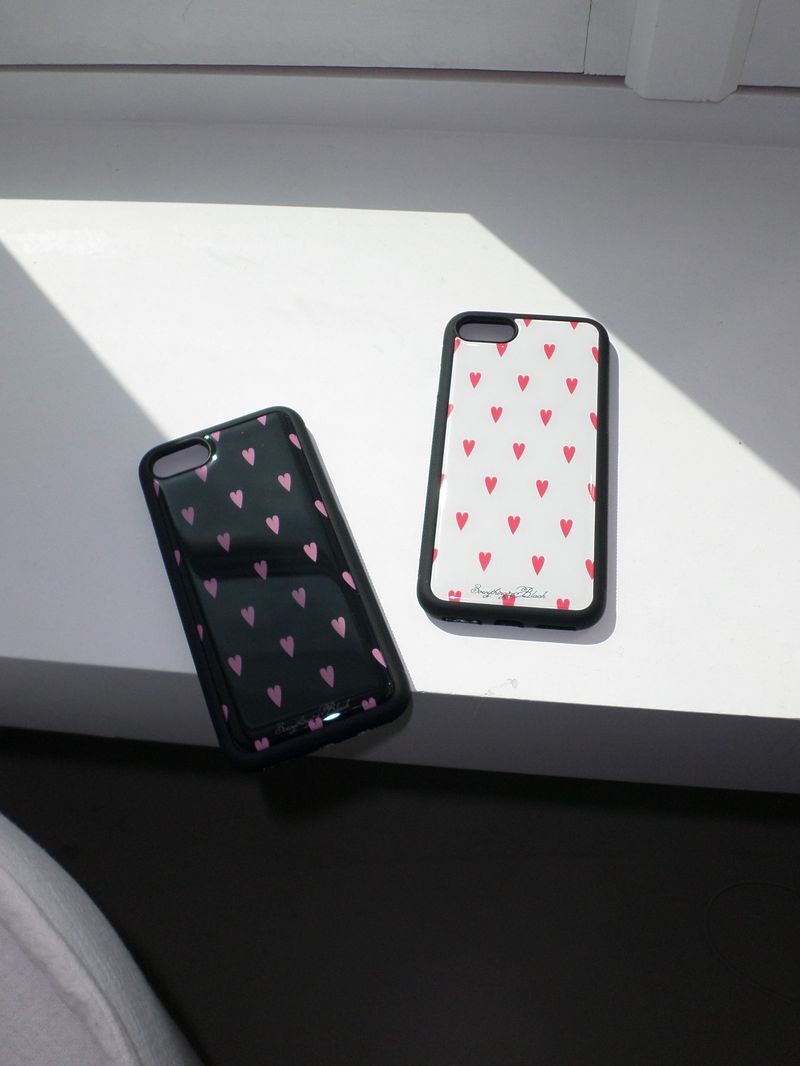 heart epoxy bumper case [black]