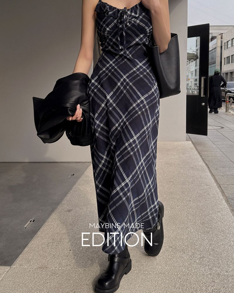 [MADE] Rel check bustier long dress