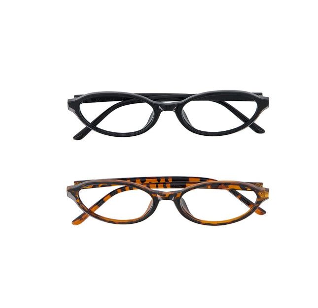 Nerd Heart Round Horn-Rimmed Glasses