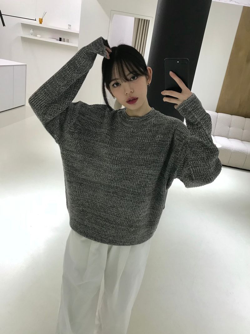 Arco iris（アルコイリス）の「Nacht r-neck knit（Tops）」