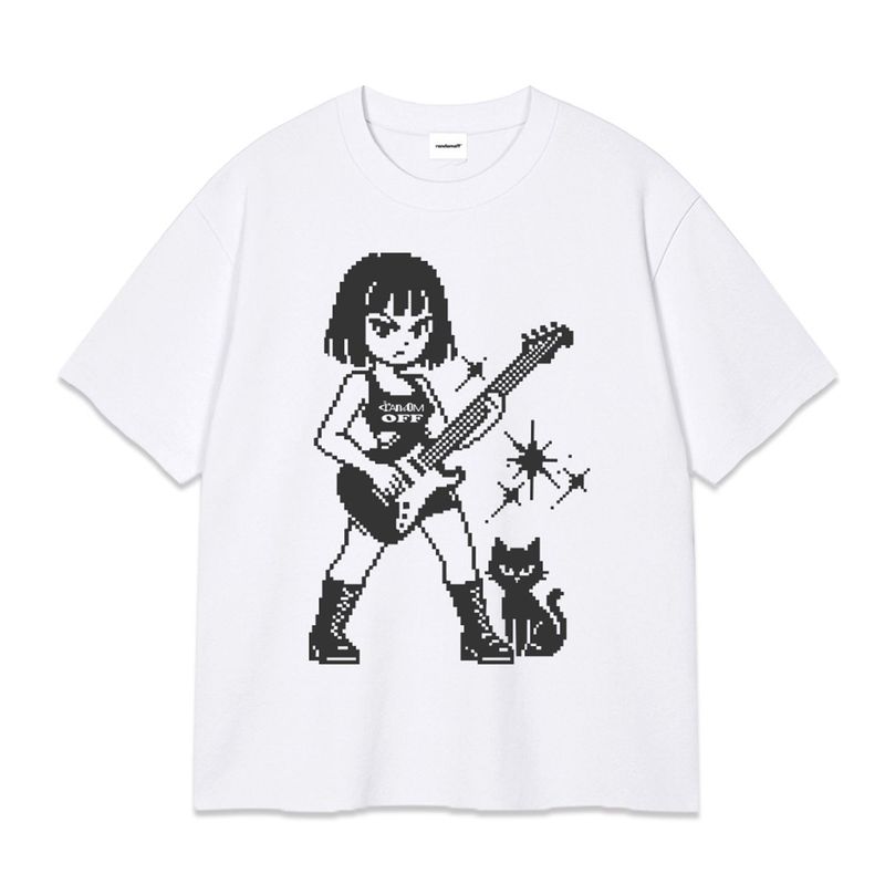 RANDOMOFF（ランダムオフ）の「PIXEL GUITAR KID OVER FIT T-SHIRT (3color)（Tops）」