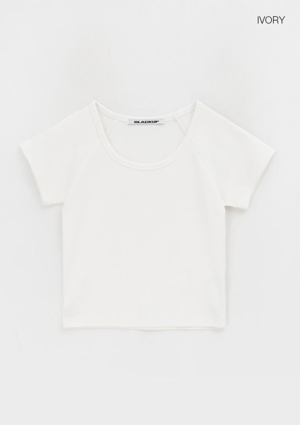 BLACKUP（ブラックアップ）の「[B-BASIC] Standard Nagrang U-neck Short Sleeve T-shirt (2SIZE)（Tops）」