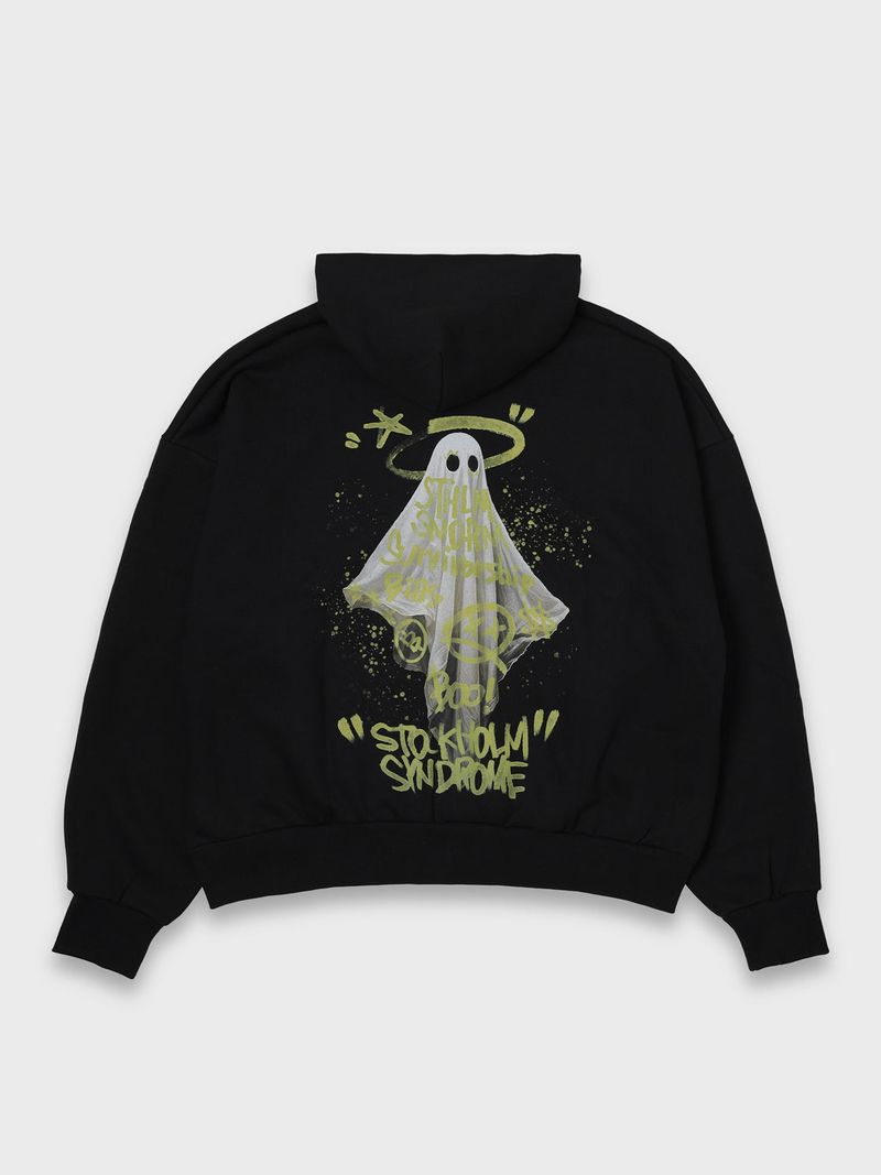 stockholm syndrome（ストックホルムシンドローム）の「SPECTRE ZIP HOODIE - BLACK（Tops）」
