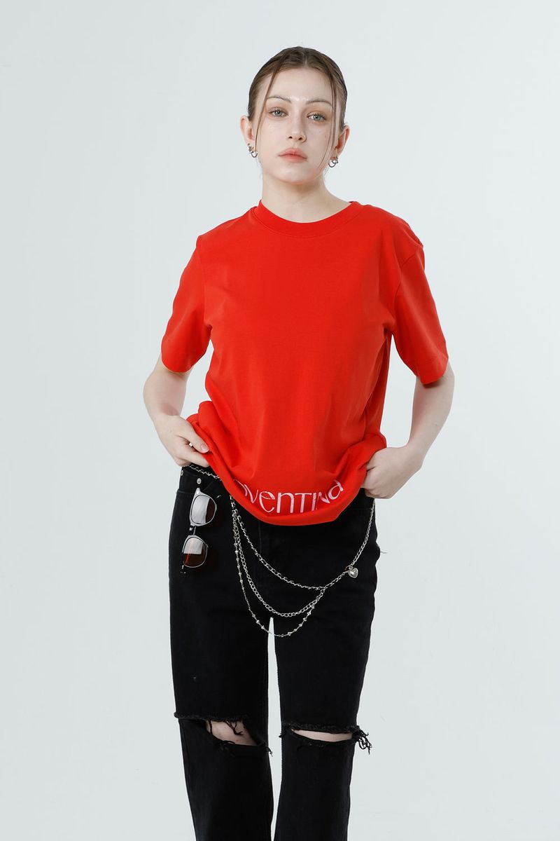 MULTI PRINTING T-SHIRT_RED