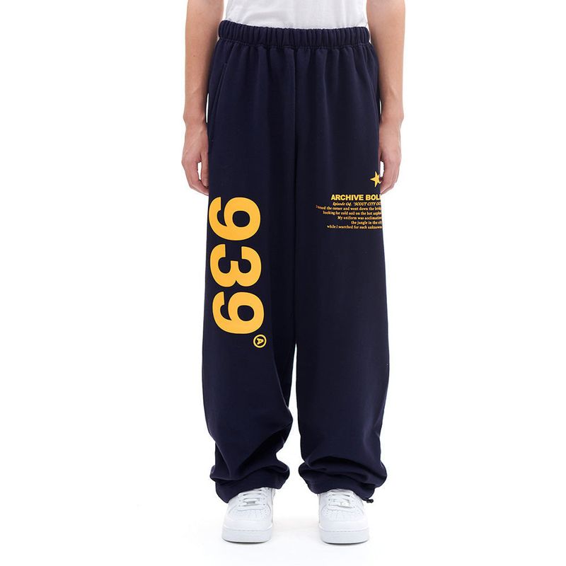 ARCHIVE BOLD（アーカイブボールド）の「939ロゴスウェットパンツ(ネイビー)（パンツ）」