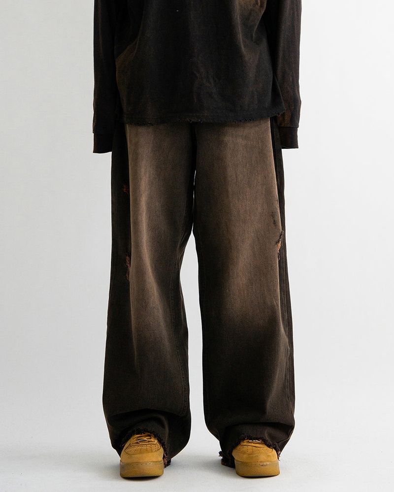 Vintage brown denim pants