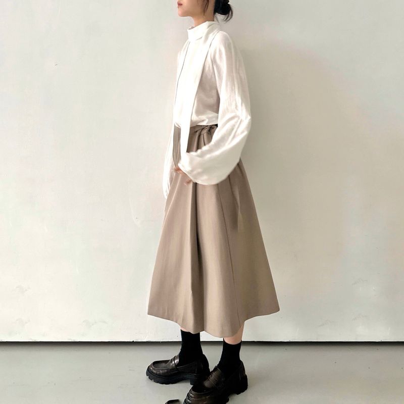 Belted Midi Skirt – 2colors
