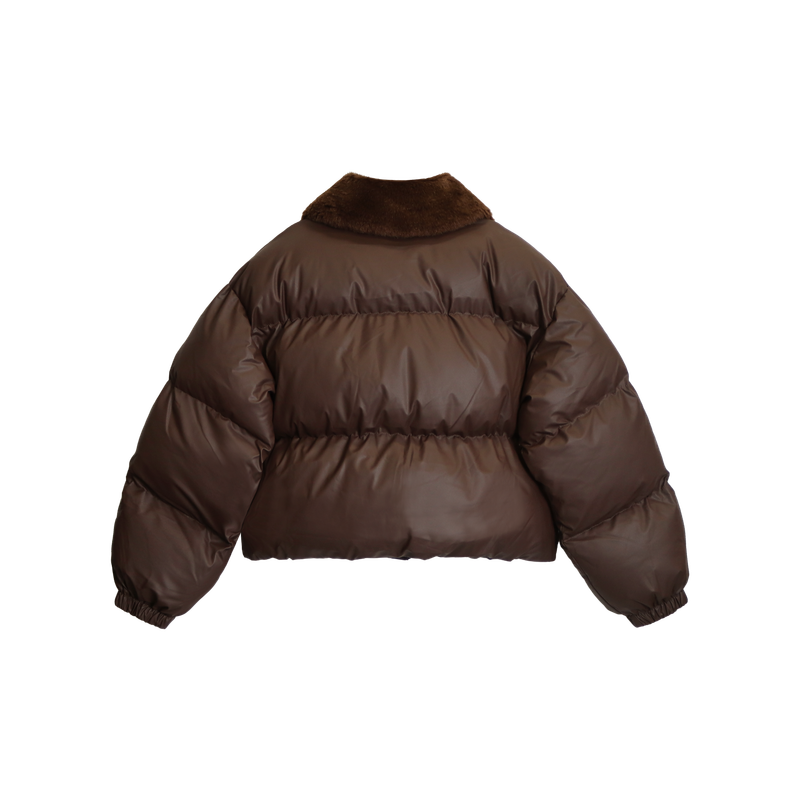 PLUSH FUR COLLAR JUMPER