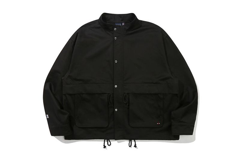 SQUARE POCKET FIELD JACKET_BLACK