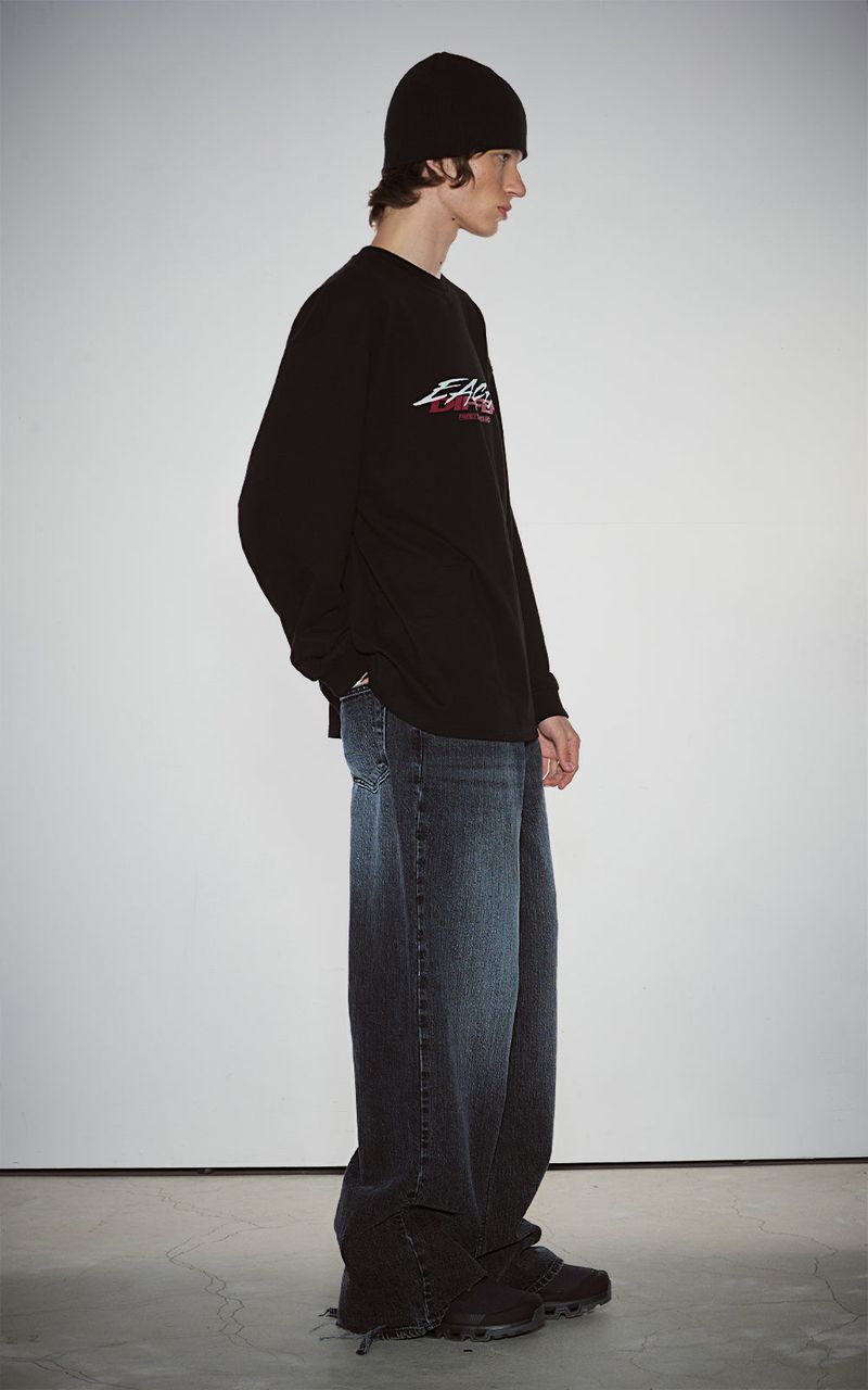 GRAFFITI LONG SLEEVE_BLACK