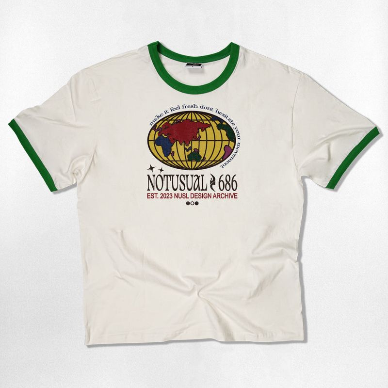 Coloring World Ringer T-Shirts - 4COLOR
