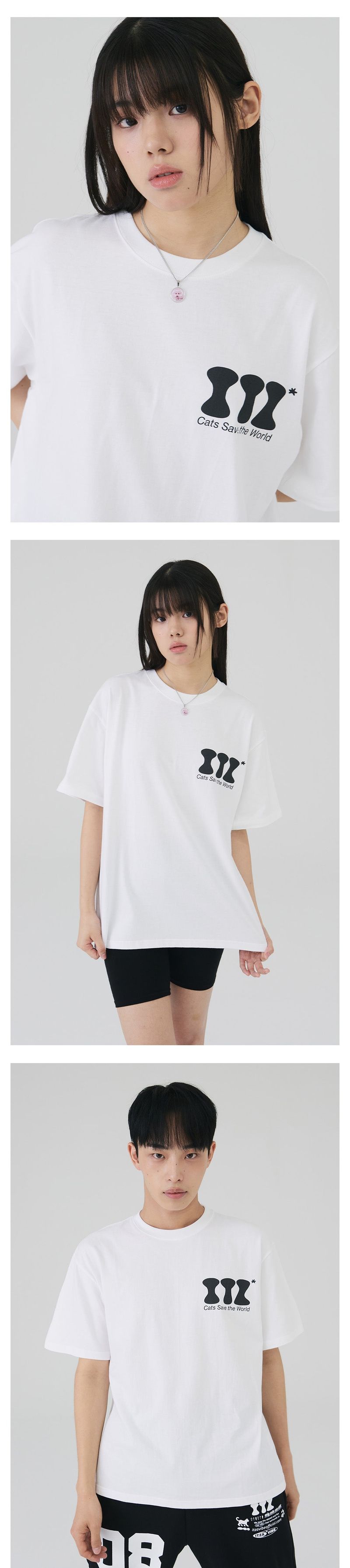 ITZ MINI LOGO T SHIRT - WHITE