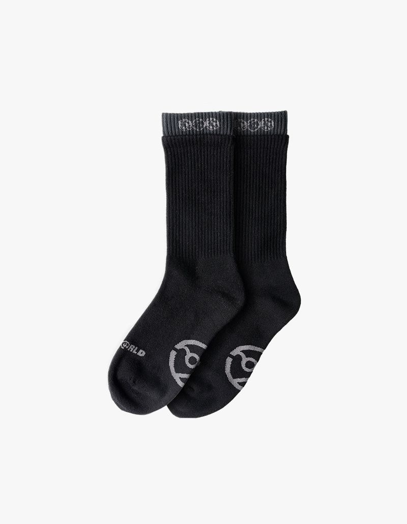 thewarld（ザワールド）の「DOUBLE CUFF SOCKS BLACK（Shoes）」